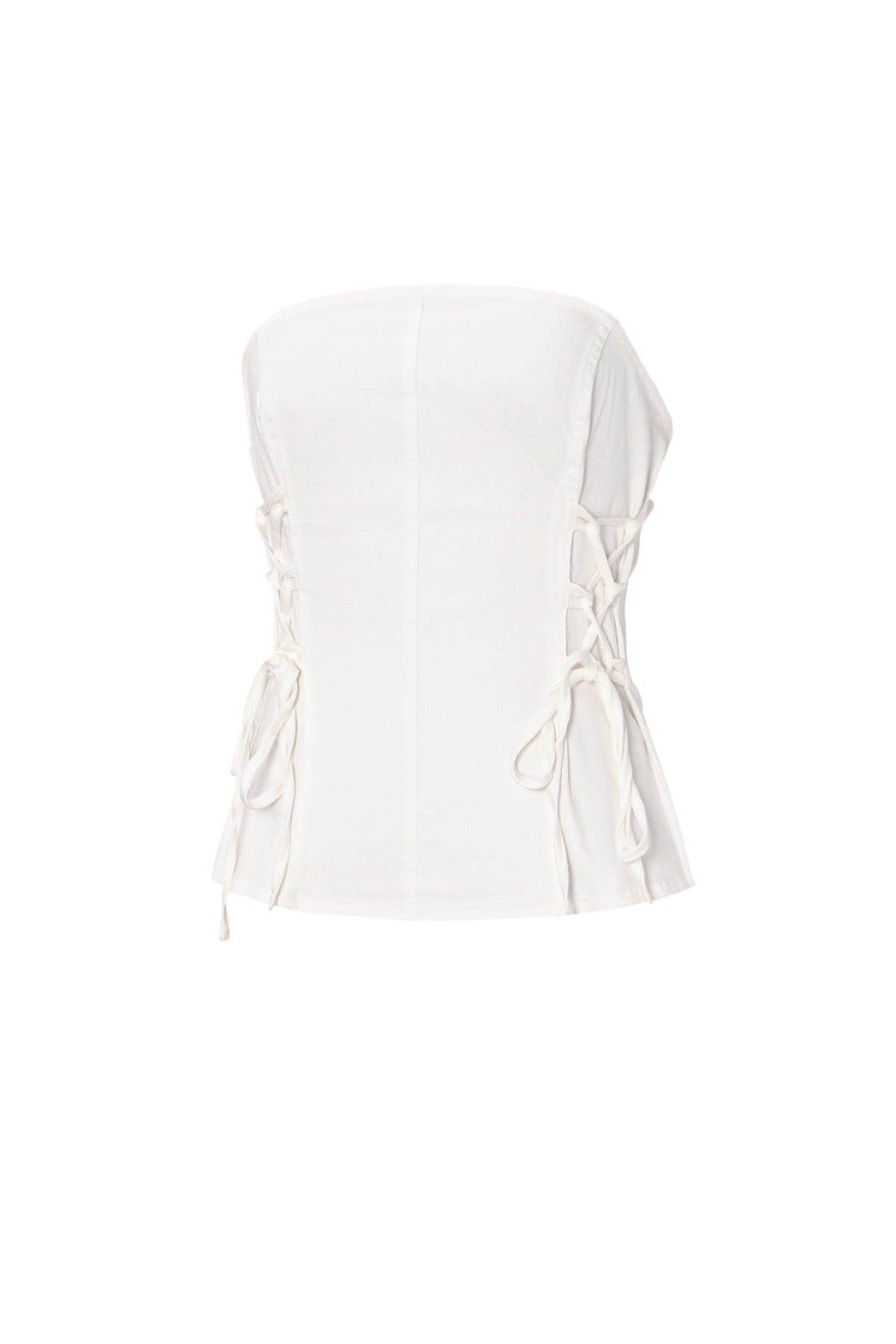 Denim kanten tubetop