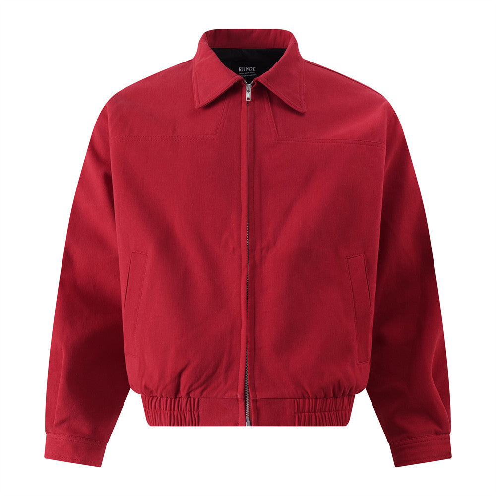 Heren reversjas met zakken en ritssluiting