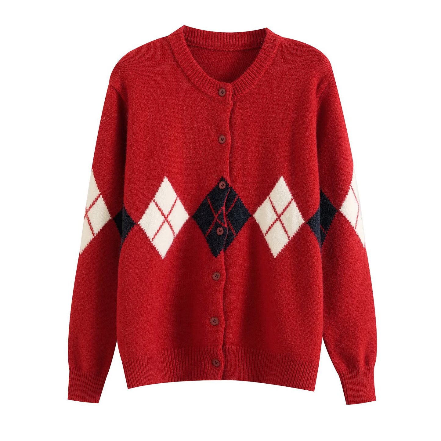Modieus veelzijdig retro vest met ruitenprint