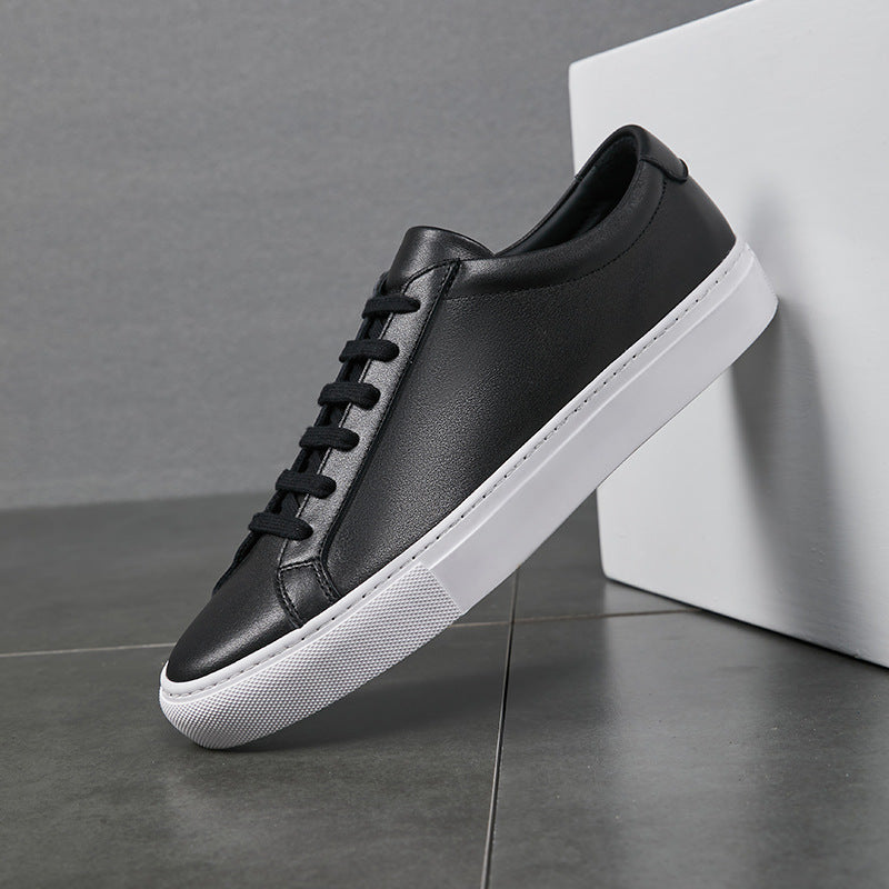 Lage casual sneakers van leer voor heren