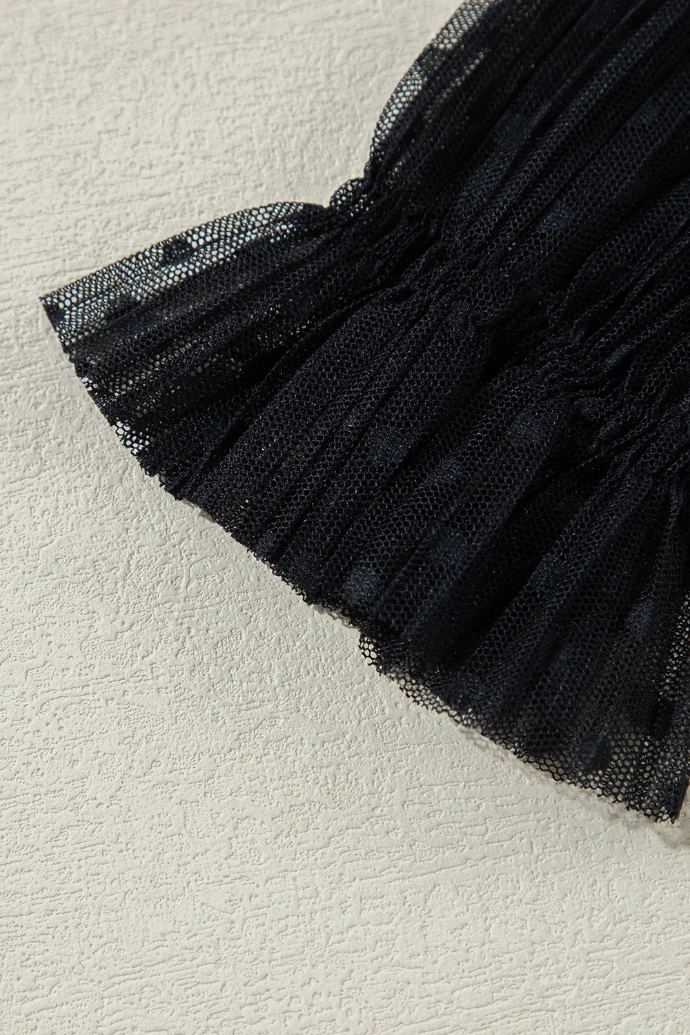 Transparante blouse met col en lange mouwen