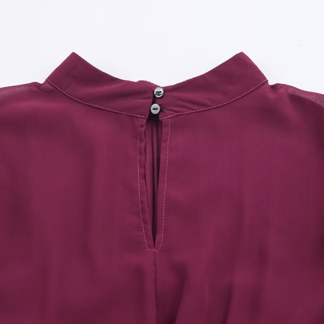 Damesjurk van chiffon met een onregelmatig gelaagd ontwerp