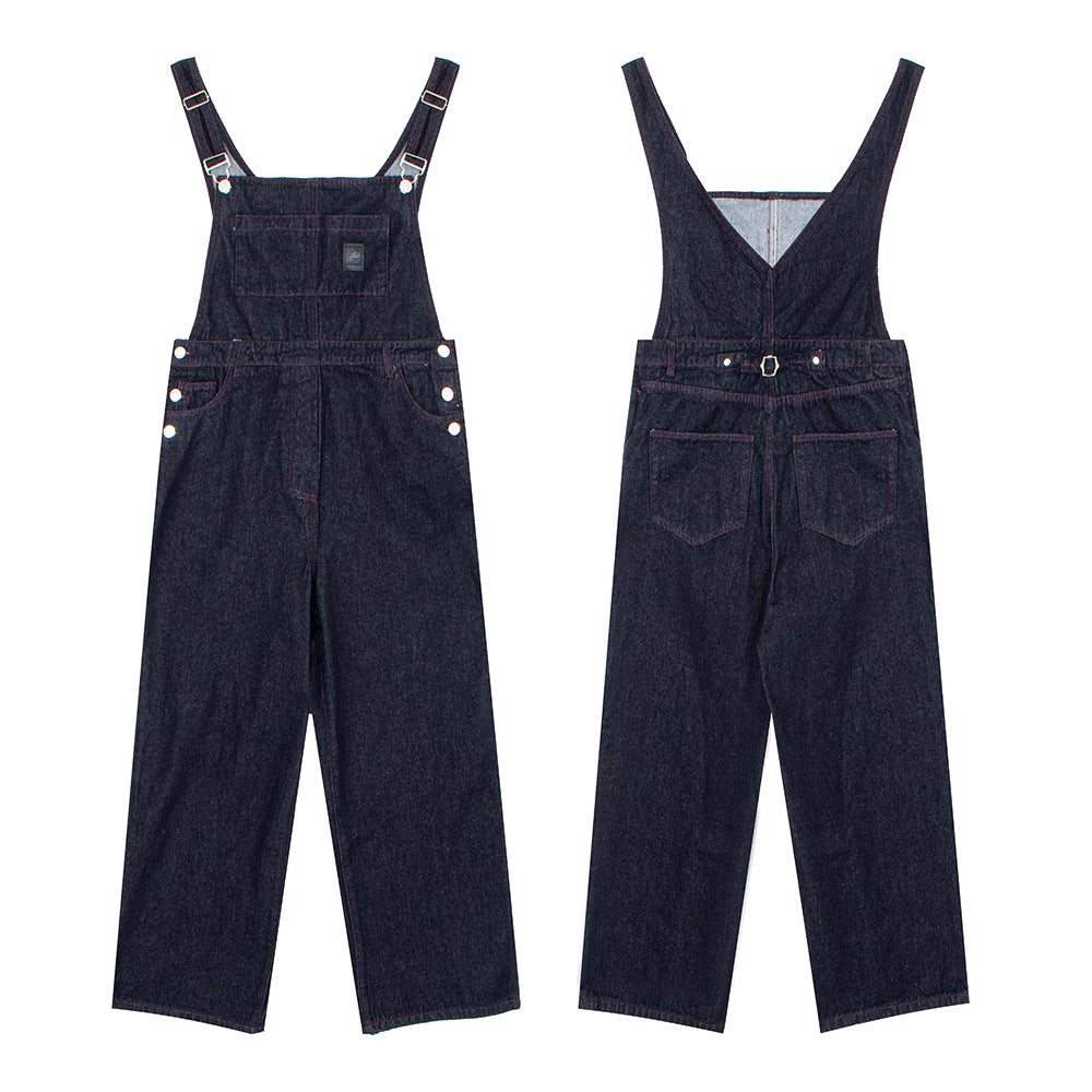 Lazy Style distressed denim overall voor dames