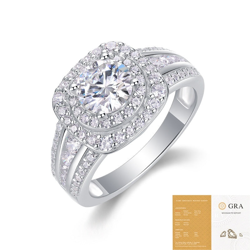 Moissanite Damesring Advanced Luxury