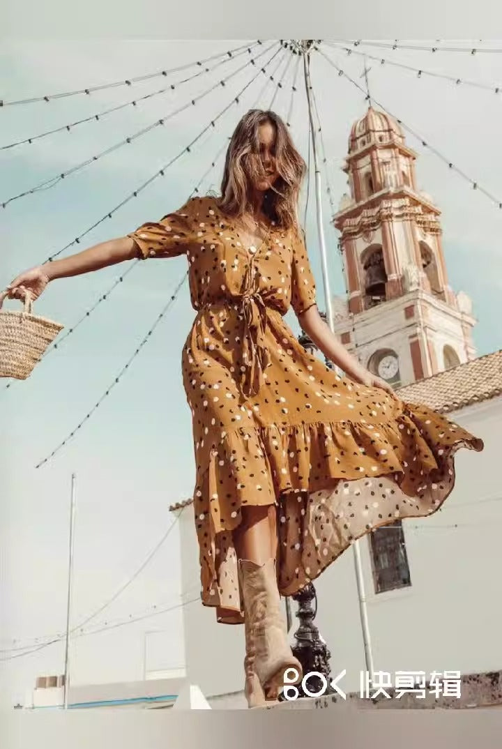 Spring/Summer New Sexy V-Neck Lace Loose jumpsuit for Home Vacation Style Women's jumpsuit