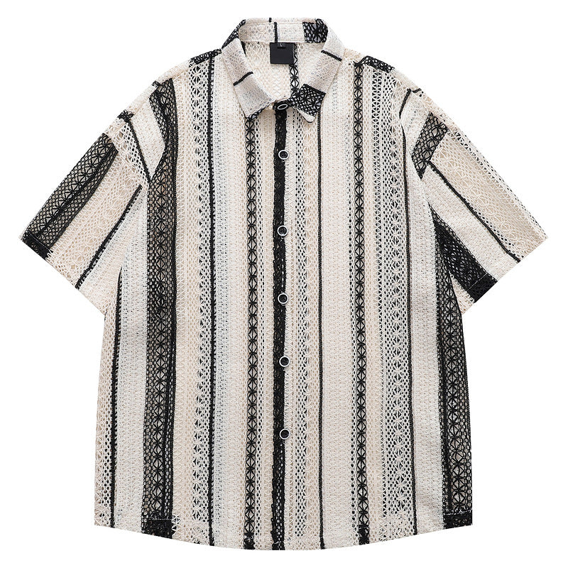 Short Sleeve Shirt for Men and Women Summer Island Resort Casual Loose