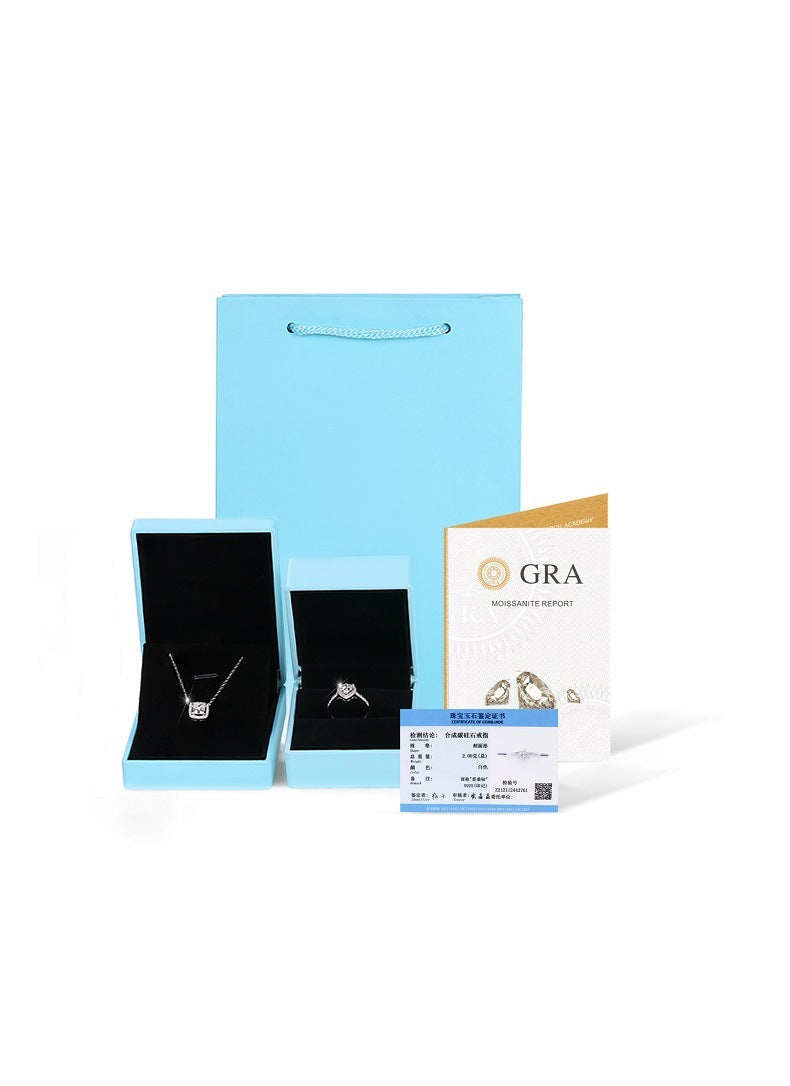 S925 Zilveren Moissanite Bloemen Vrouwelijke Verstelbare Ring