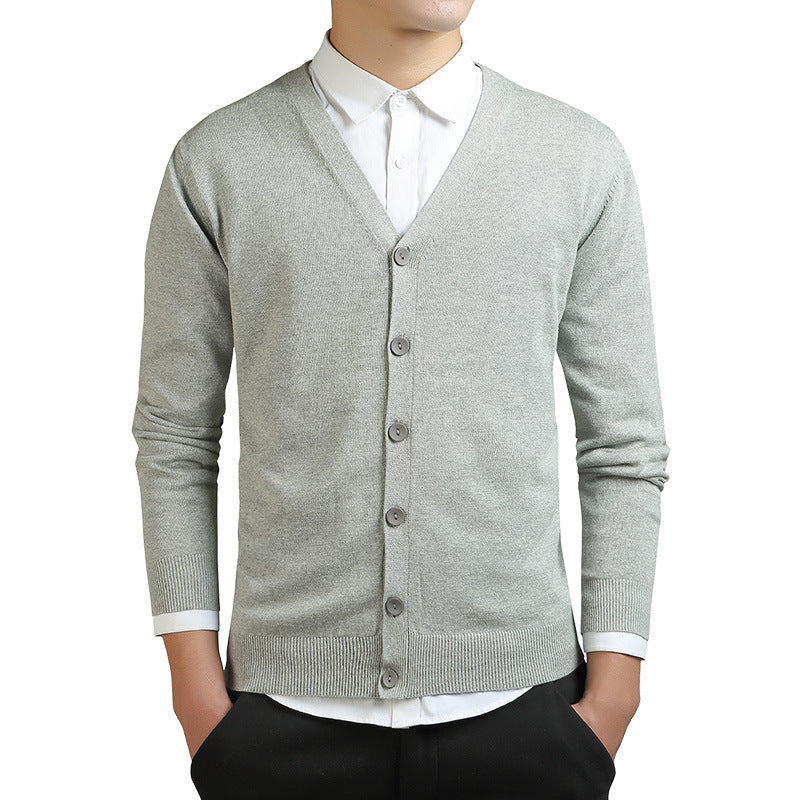 Heren gebreide cardigan