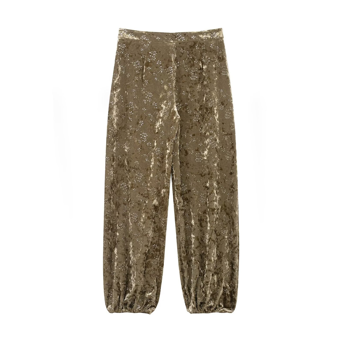 Velvet waistband suit jacket+pants set