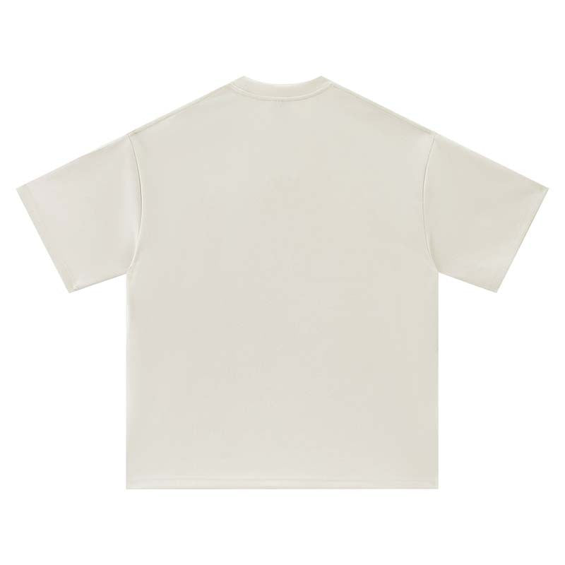 Suède T-shirt met korte mouwen en sterrenprint