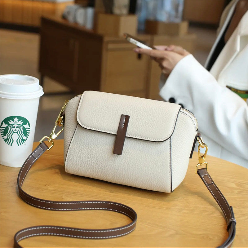 New Single-Shoulder Bag for Women, Made of Genuine Leather, Large-Capacity