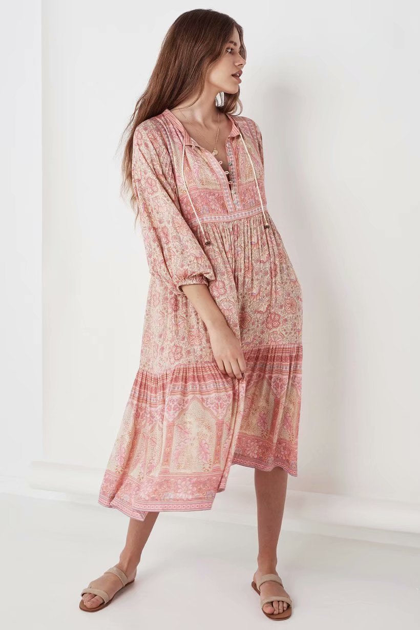 Bohemian Chiffon Beach Casual Dress