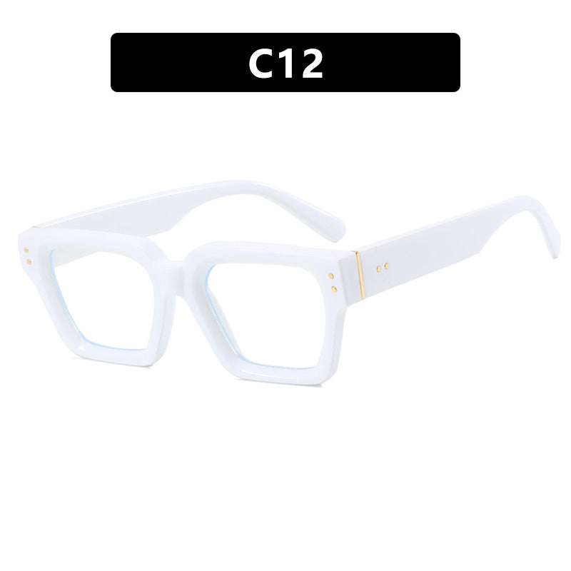 Vierkante retro zonnebril met een luxe uitstraling