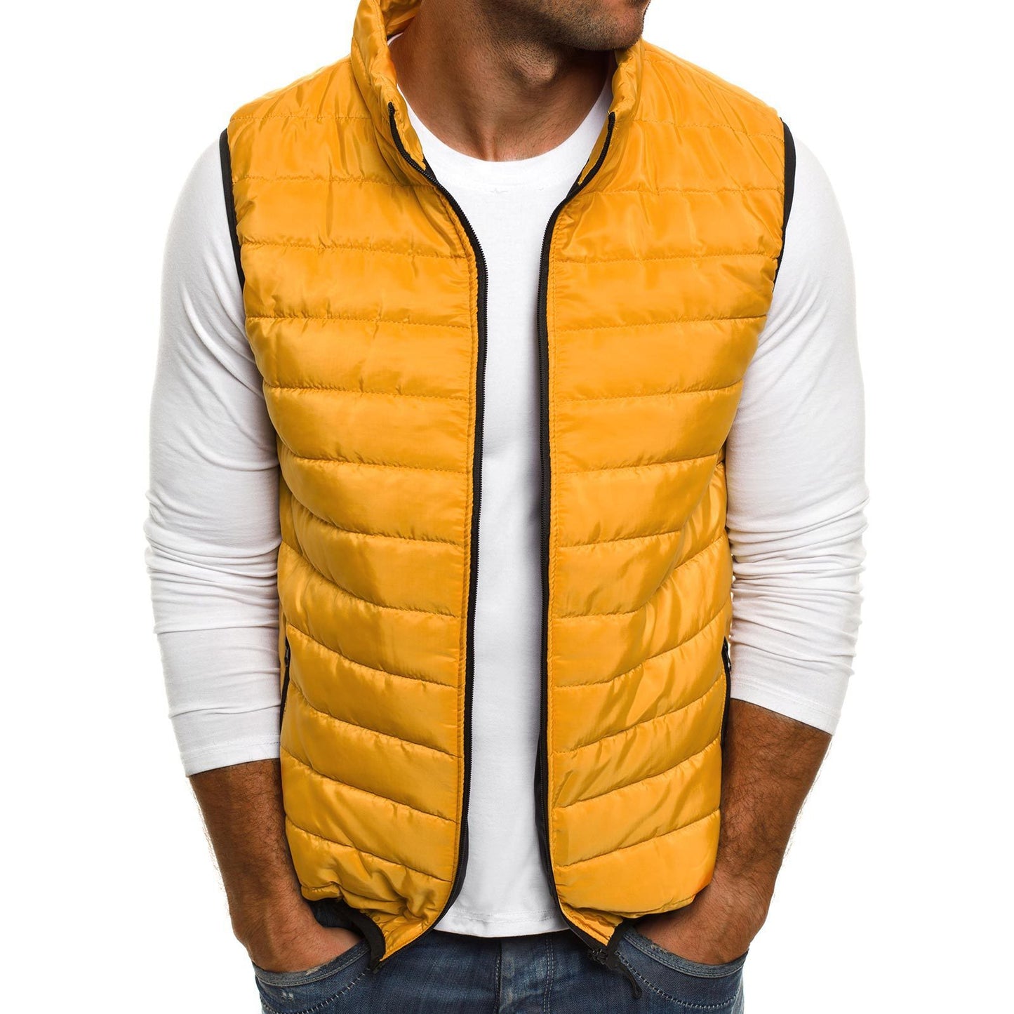Casual gewatteerde bodywarmer