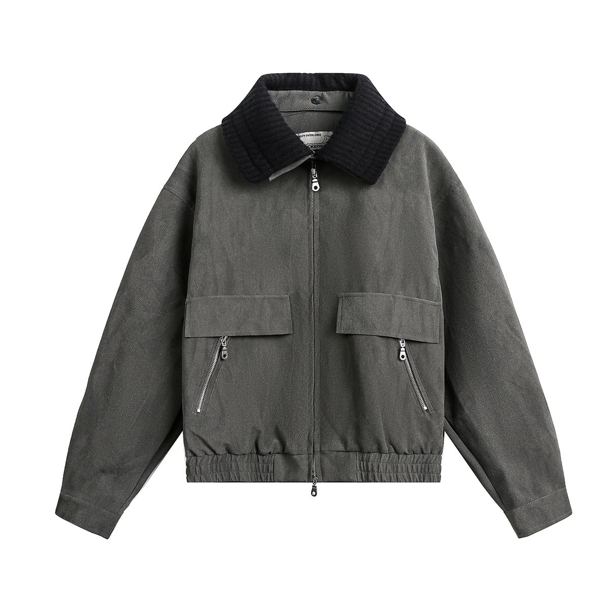 Leather flight jacket