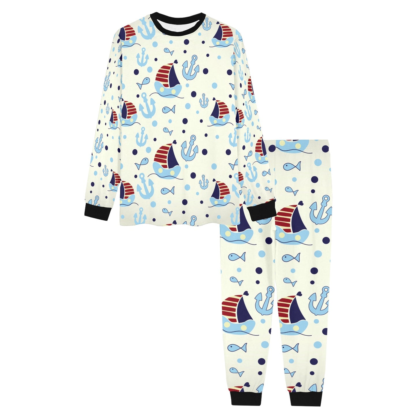 Men's All Over Print Pajama Set (Sets 07)