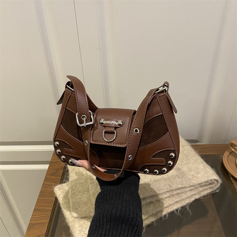 Retro Crossbody Bag with Shoulder Strap