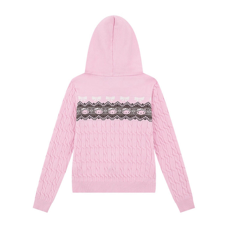 Getailleerd vest voor dames met capuchon ritssluiting en bontkraag