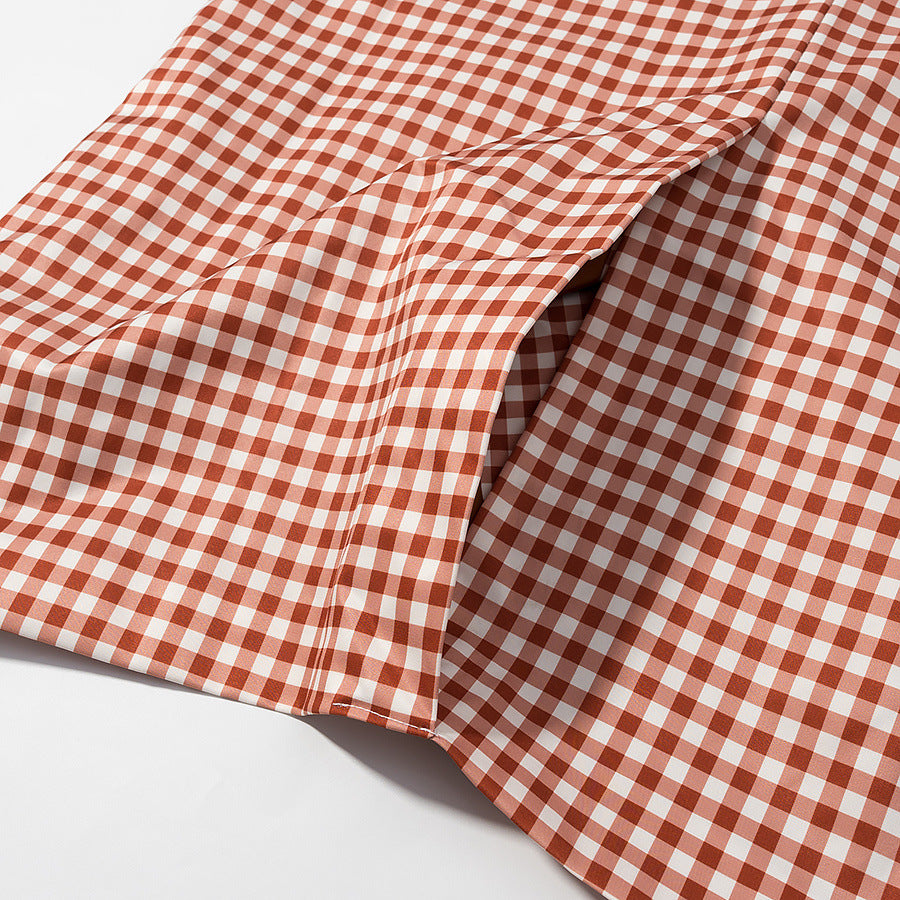 Klassieke retro trenchcoat met ruitpatroon voor dames