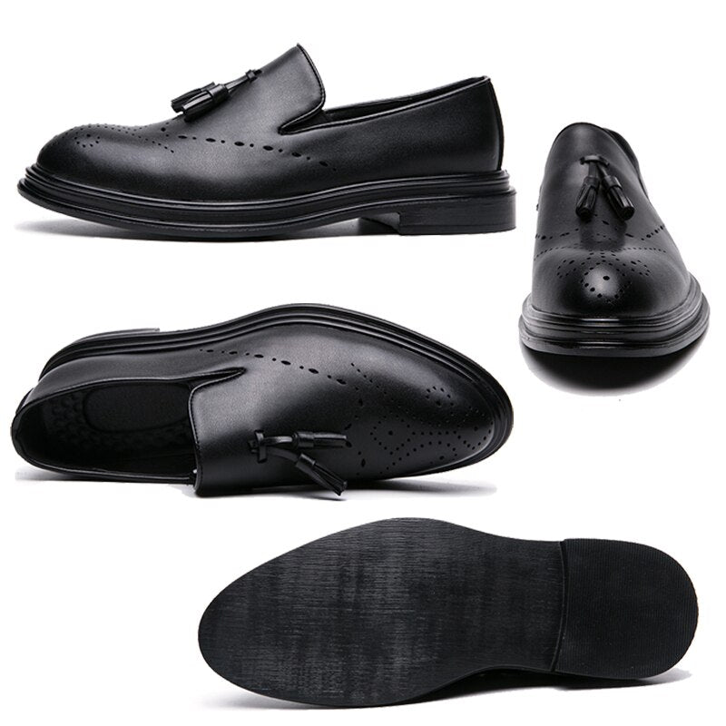 Echte leren heren brogues voor informele gelegenheden