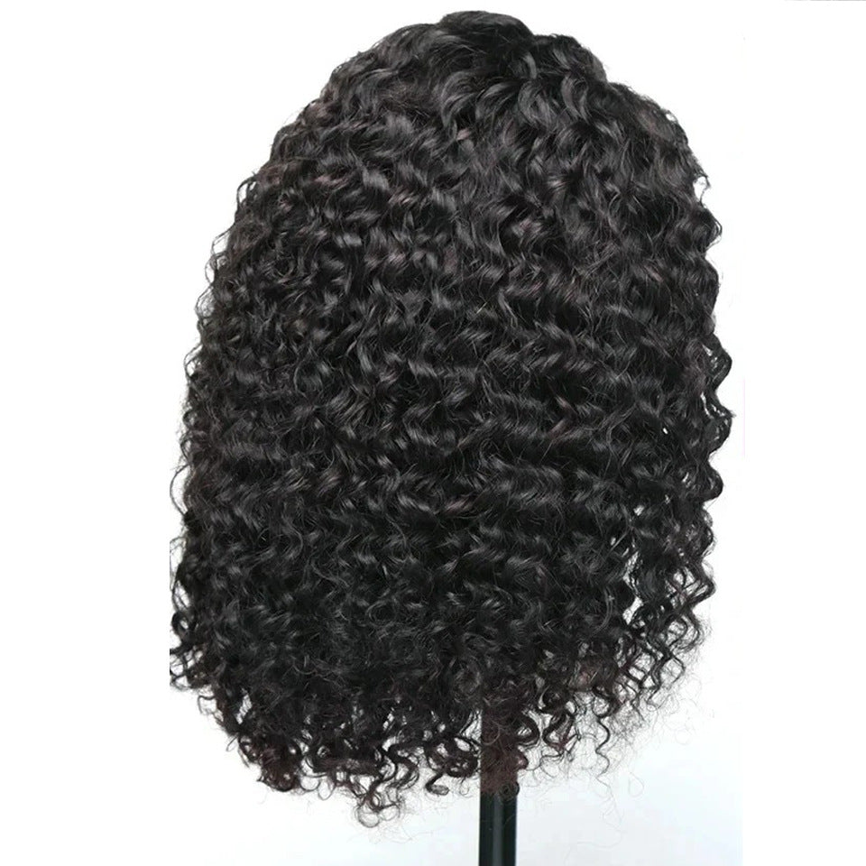 13x4 front lace diepe wave pruik van echt haar