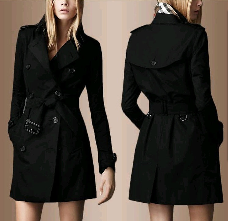 American BGSD Women's Leah Waterproof Mid Length Trench Coat