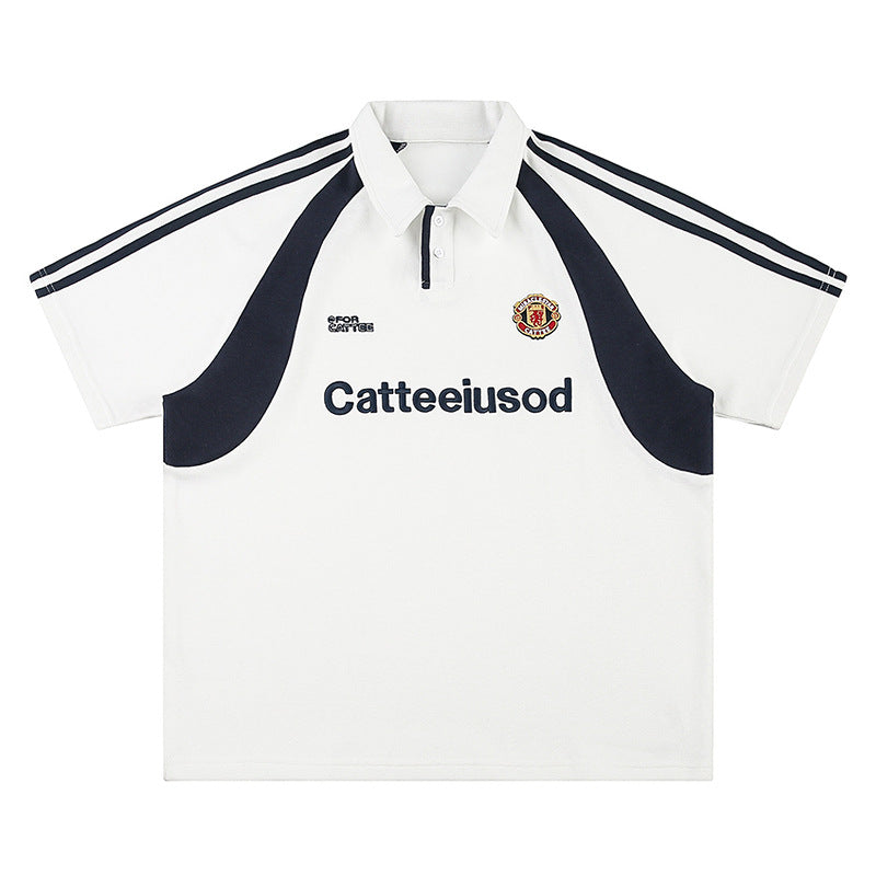 Short Sleeve Polo Shirt for Men and Women Summer Streetwear