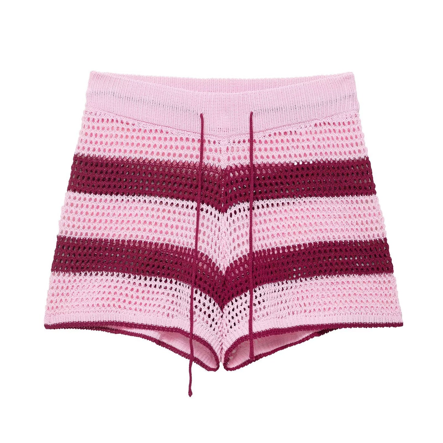 Knitted polo shirt jacket+shorts set