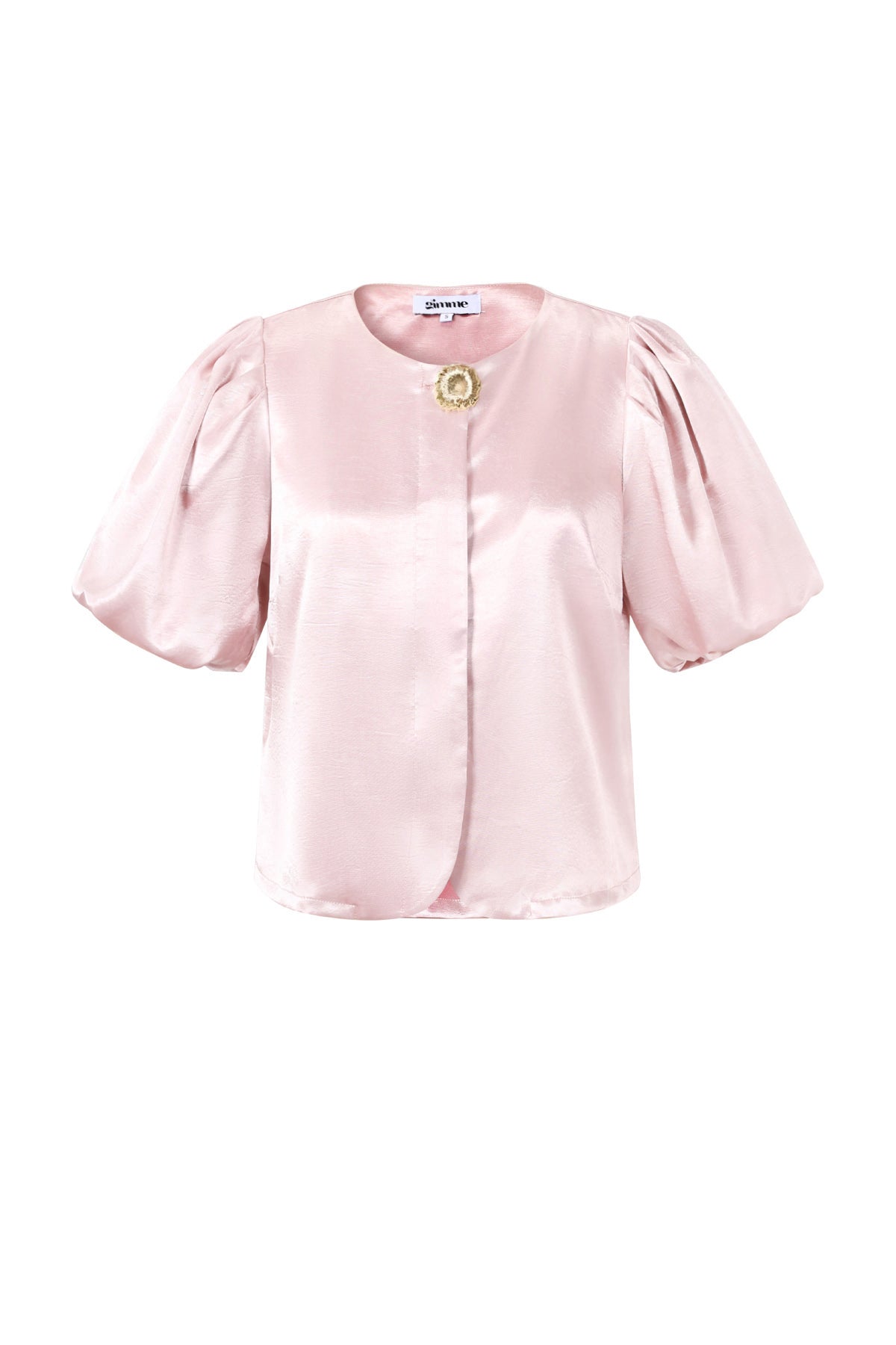 Geweven Polyestervezel Vrouwen Korte Mouwen Tops Elegant Solide Kleur