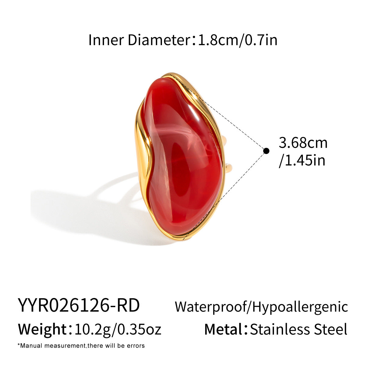 Resin Open-Style Ring for Women