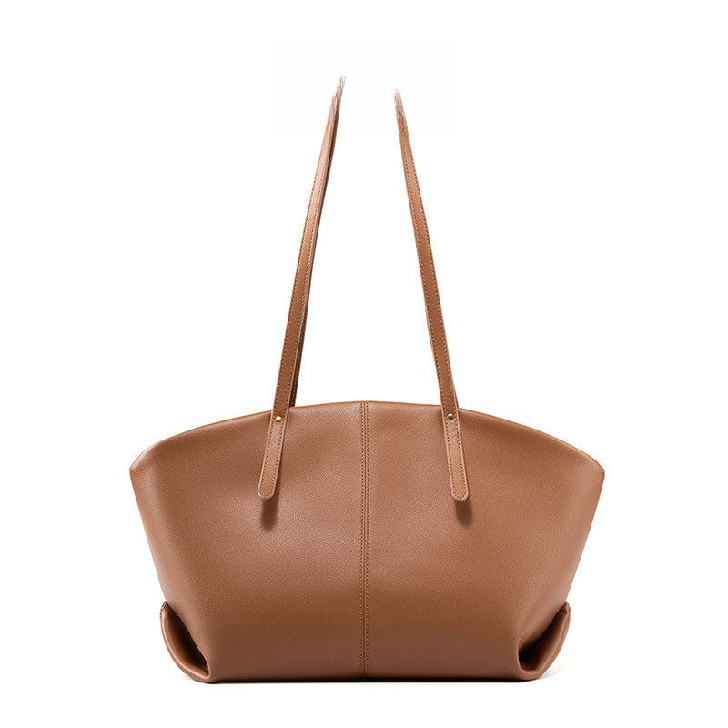 Women's Genuine Leather Large Capacity Tote Bag Shoulder Handbag