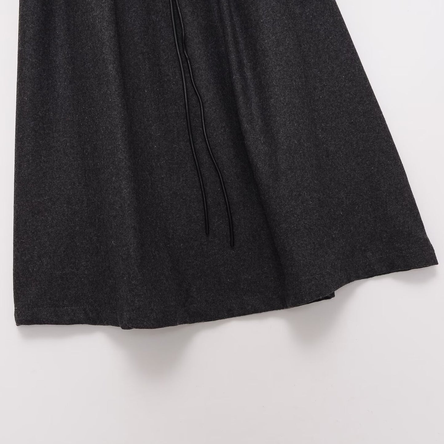Midi-rok met losse tailleband