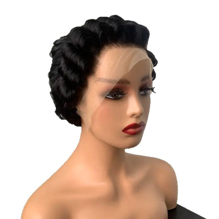Pixie Cut Human Hair Front Lace Wig