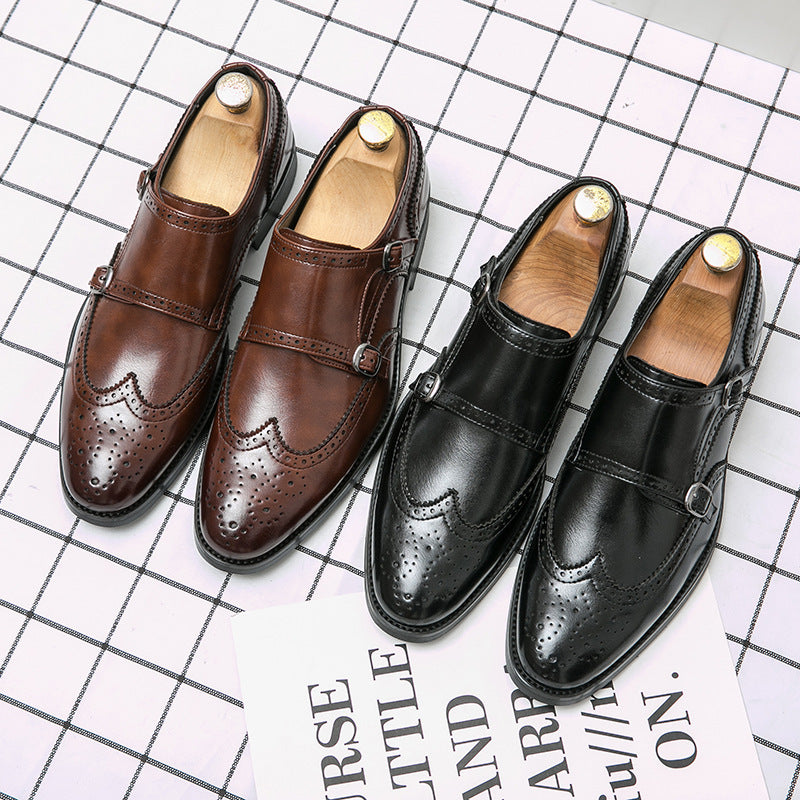 PU-leren herenschoenen met gesp