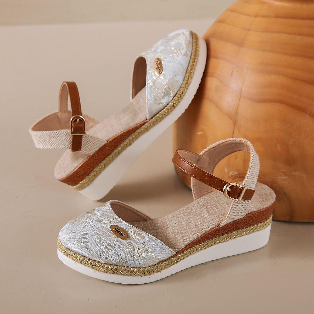 Dames color-block zomer sandalen