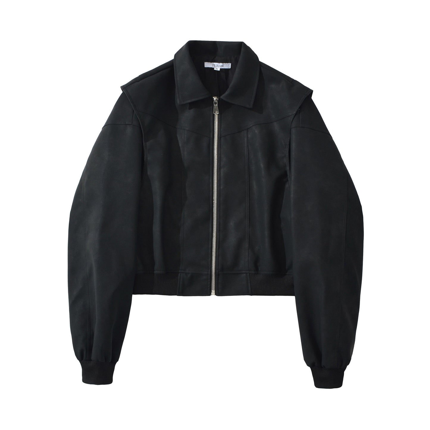 Street leisure bomber leather jacket