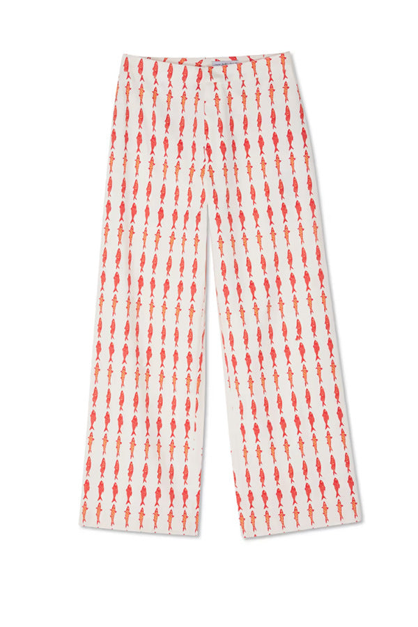 Vest and Long Pants Printed Set