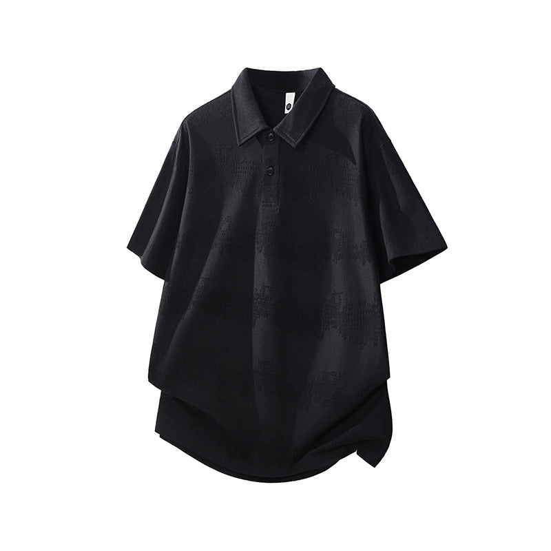 Stijlvolle poloshirt met opstaande kraag en korte mouwen voor heren