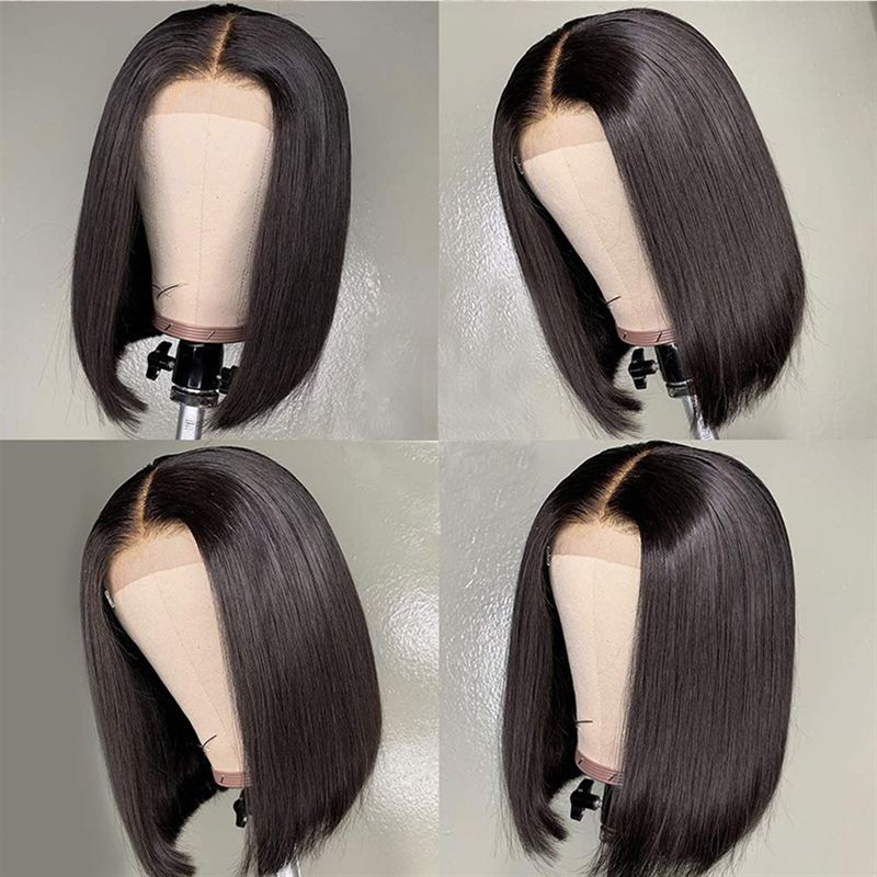 Synthetische bob lace wig steil haar