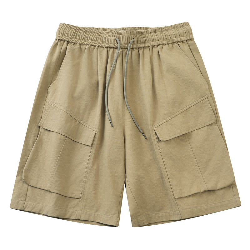 Men's Trendy Loose Drawstring Summer Half Pants Trousers Male Style