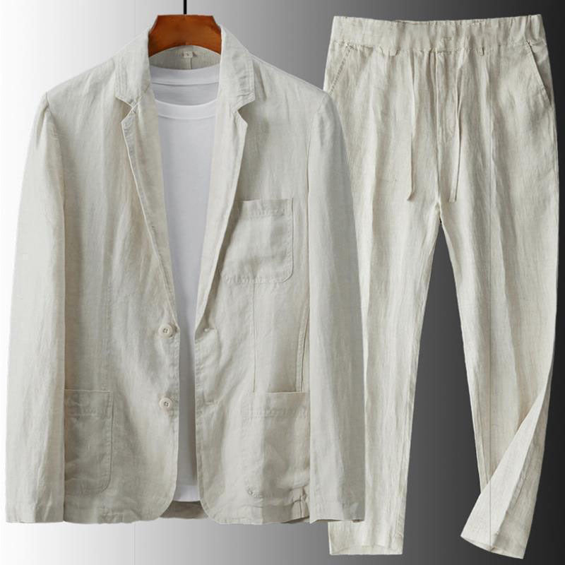 Casual Linen Suit Set for Men