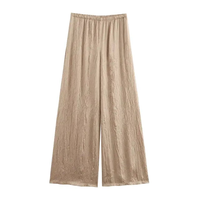Minimalist Sets Elegant Casual Women's Set Solid Basics Vintage Pants Sets Summer Y2k Women Two-piece Ladies Set