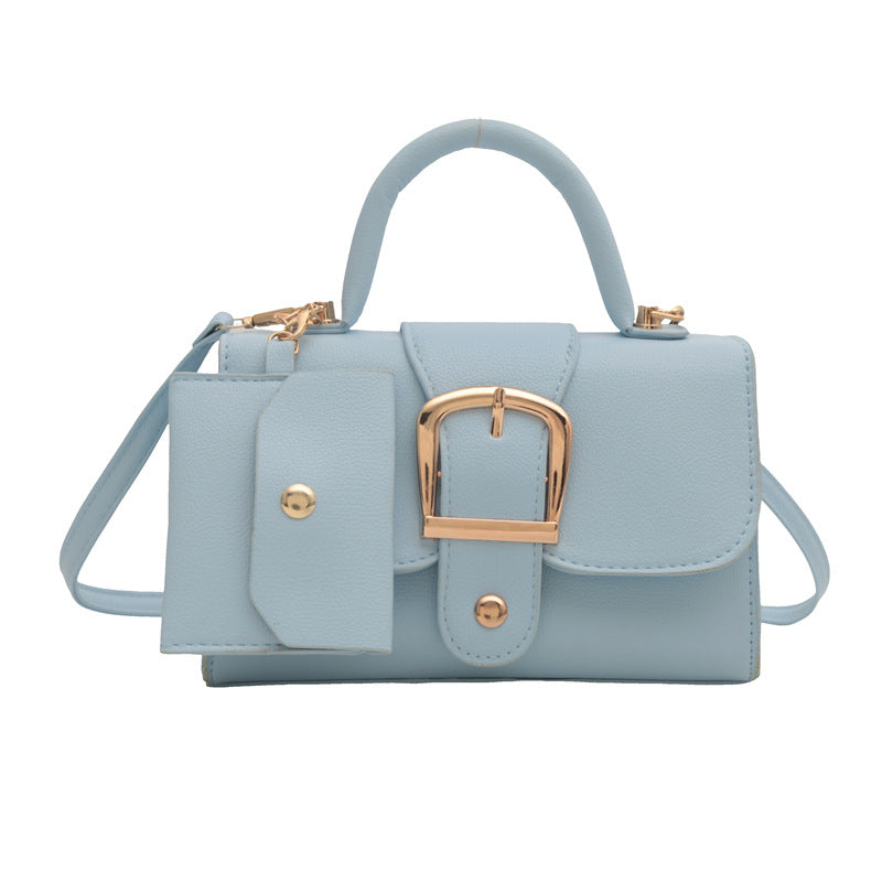 Candy Color Retro Small Square Crossbody Bag