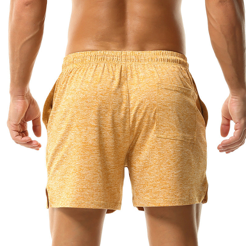 Europese effen mid-waist shorts met zakken en trekkoord