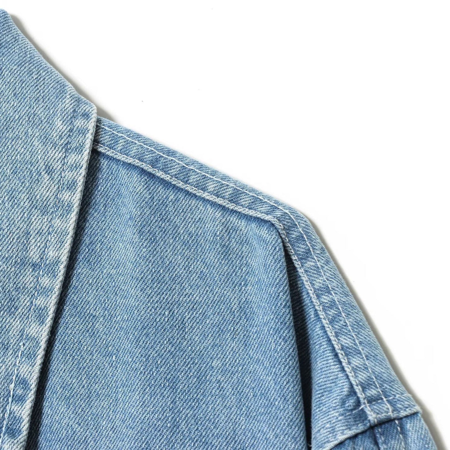 Vintage chique korte denim jas voor dames