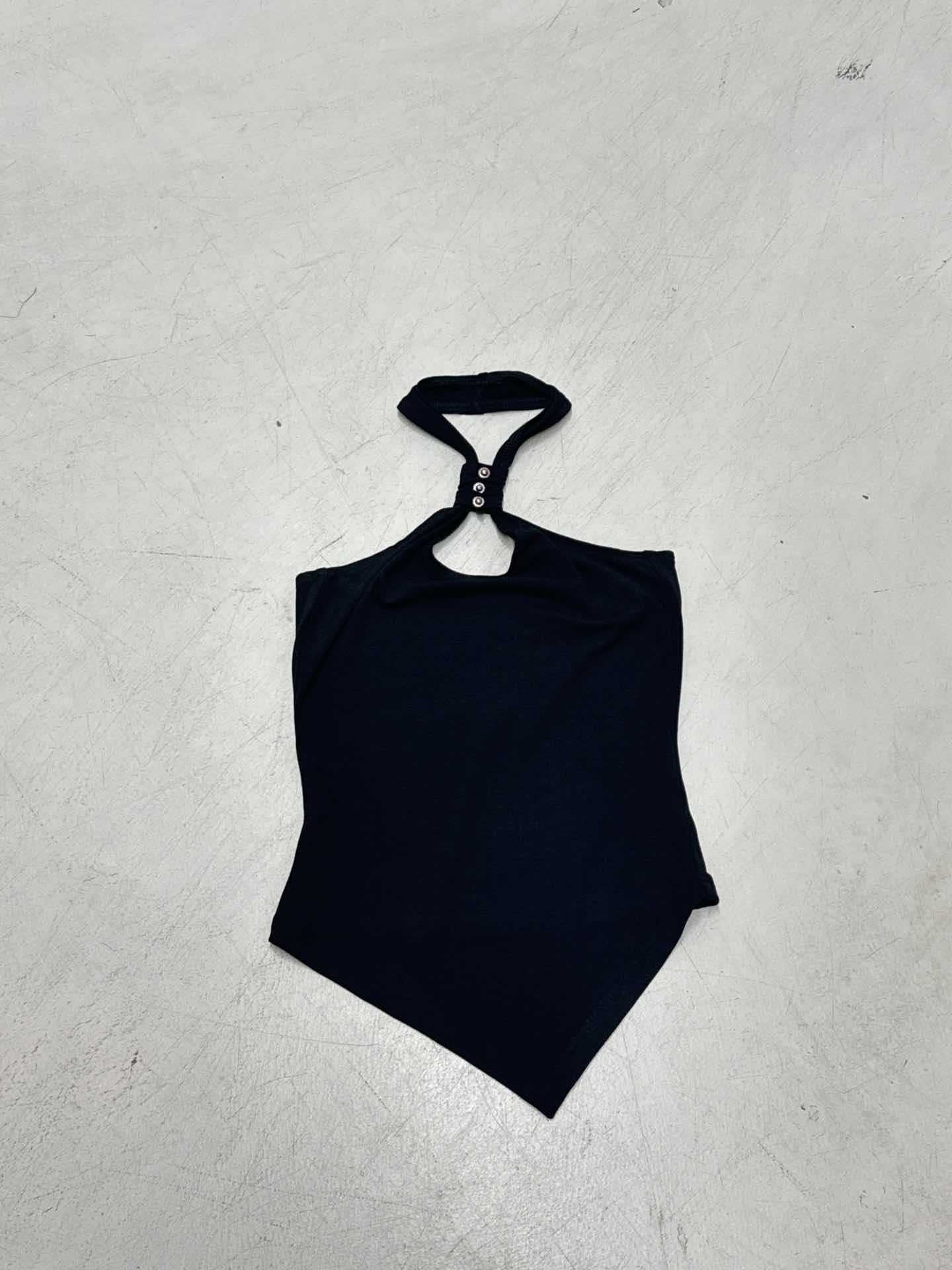 Street Style Irregular Strapless Tank Top for Women Versatile Back Top