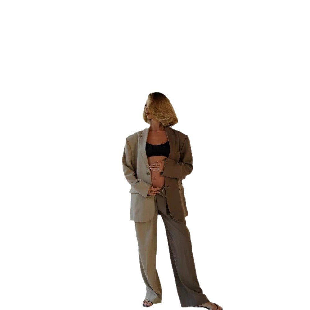 Fashion Dual-color Casual Suit Set