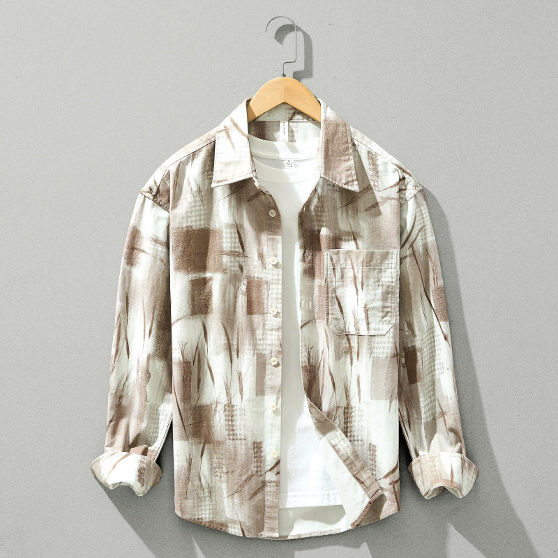 Long Sleeve Printed Shirt top