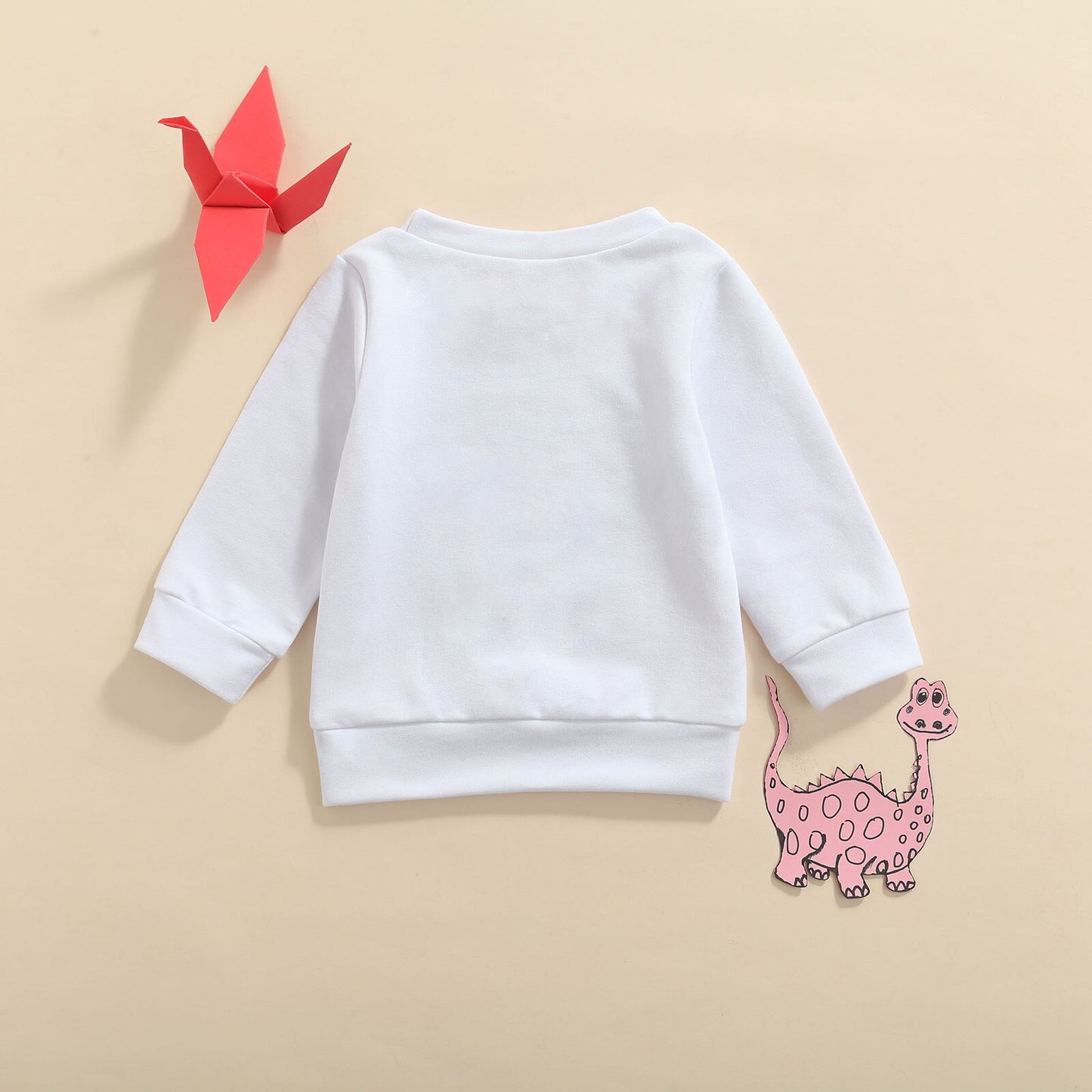 Sweatshirt voor baby/jongens met tekstprint