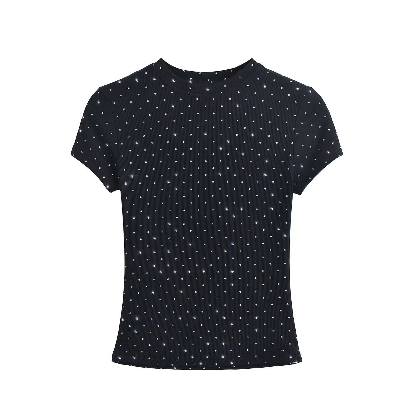 Sparkling short sleeved top